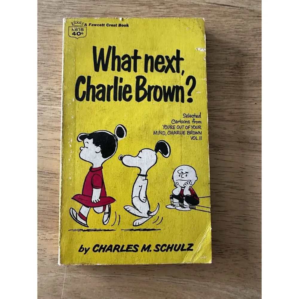 Peanuts Charlie Brown Comic/Cartoon PB Book Lot 4 1967 Charles M Schulz VTG